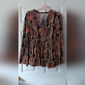 Lascana Venus Boho Paisley 100% Viscose Top Great Condition L